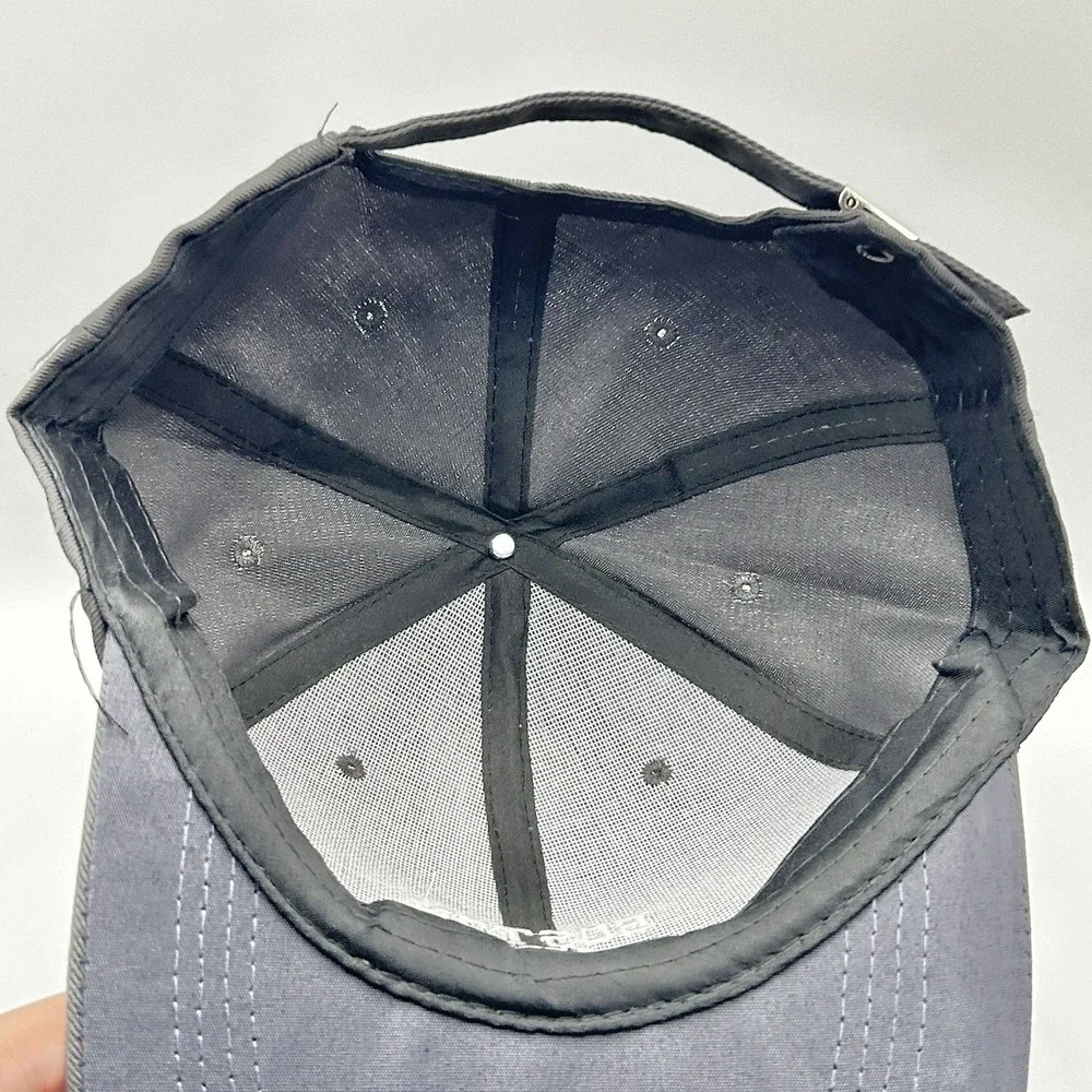 Boston Massachusetts Wordmark Dad Hat Cap Adjustable Strapback Gray Outdoors